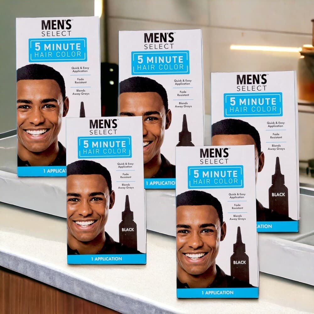5 Min Men's Black Hair Dye - Long-Lasting Formula #MensHairColor #PermanentDye - Thumbnail 2