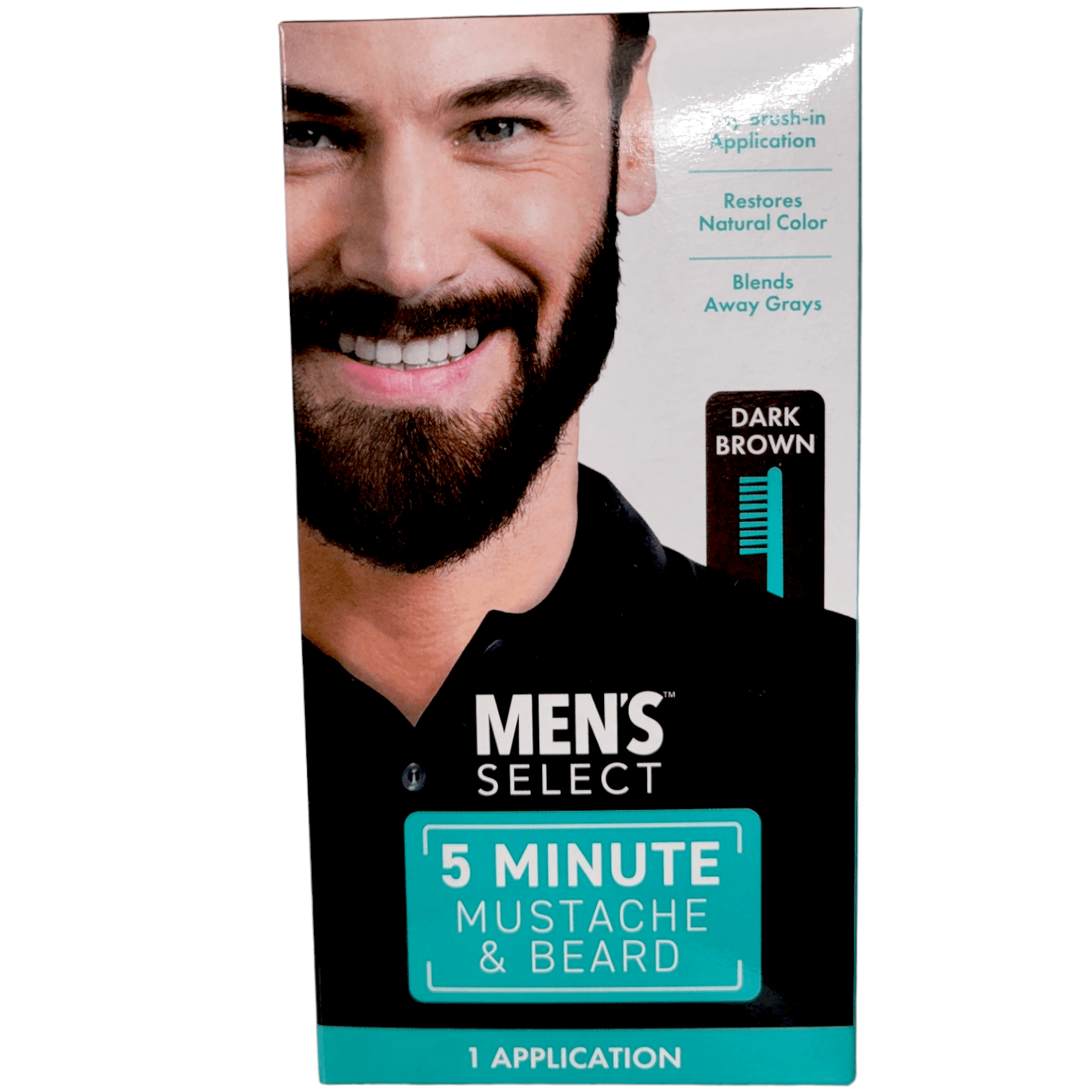 Men's Select Mustache and Beard Hair Color Dye 5 minute Black or Dark Brown - Thumbnail 11