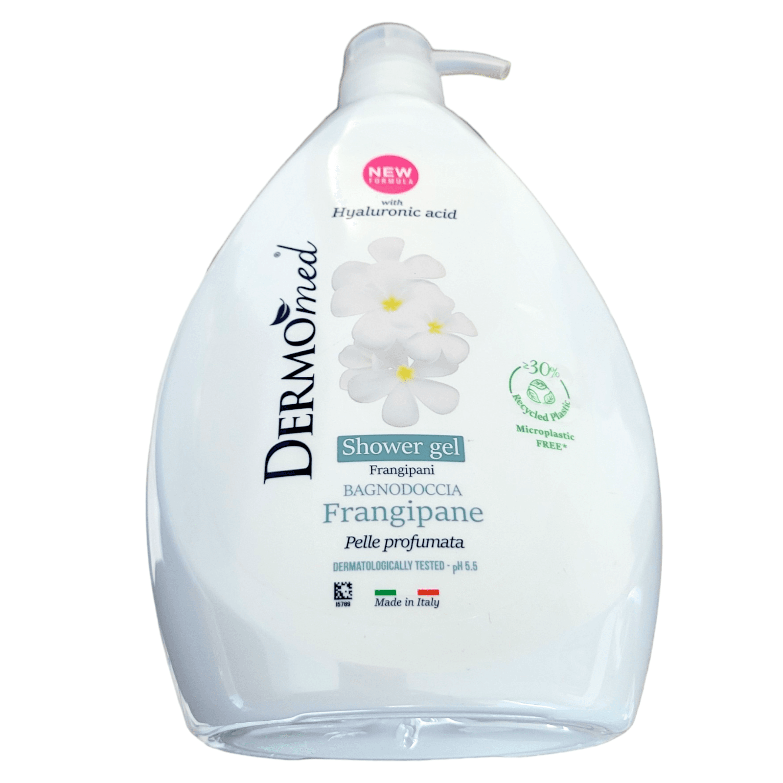 DERMOmed Frangipani Shower Gel 1L Italian Floral Moisturizing Shower Gel - Thumbnail 6