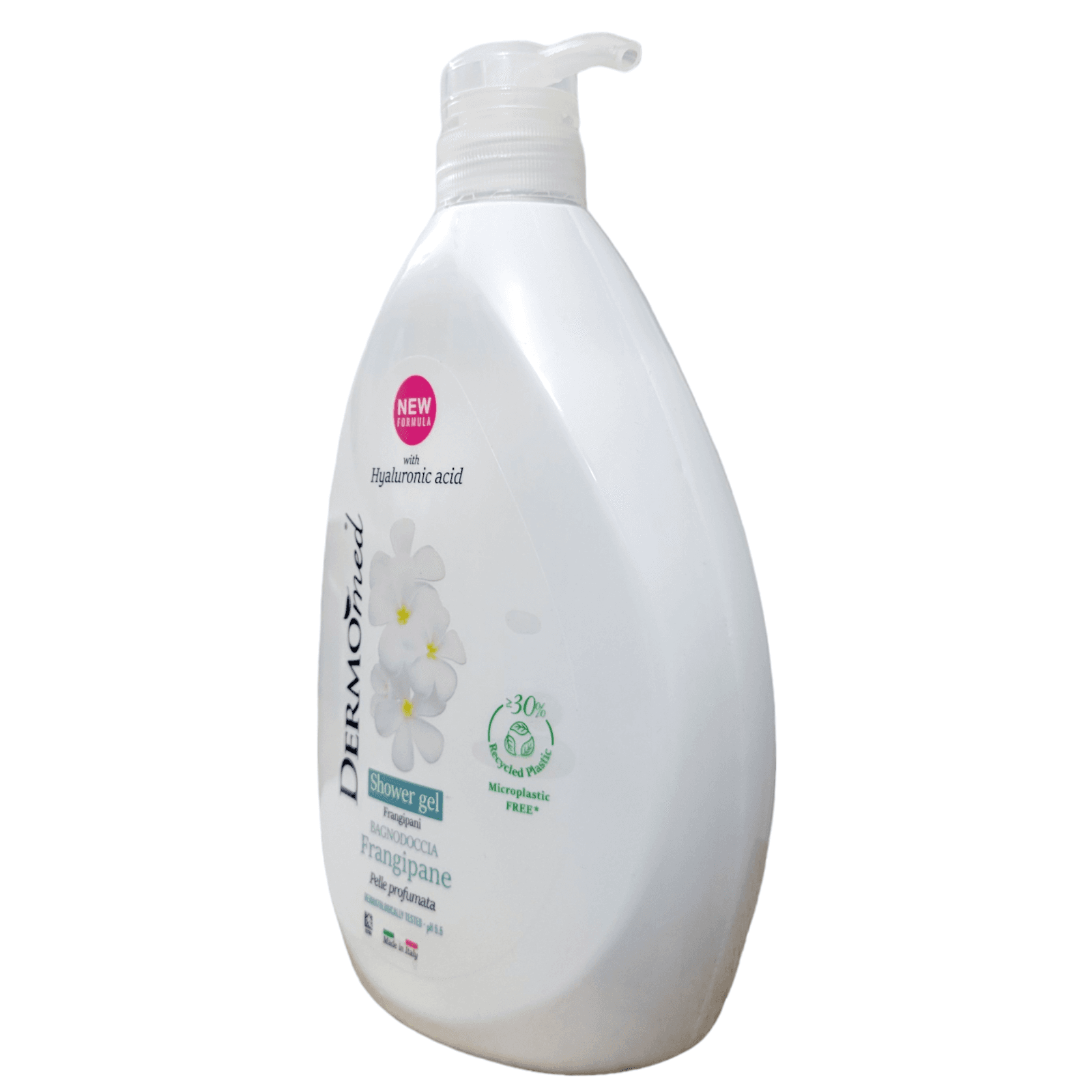 DERMOmed Frangipani Shower Gel 1L Italian Floral Moisturizing Shower Gel - Thumbnail 4