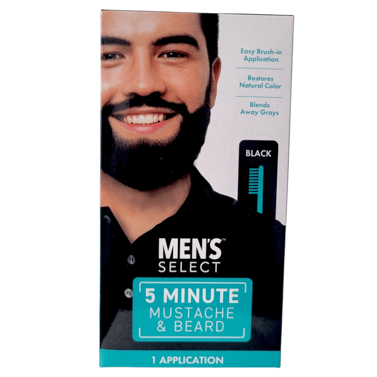 Men's Select Mustache and Beard Hair Color Dye 5 minute Black - Thumbnail 12