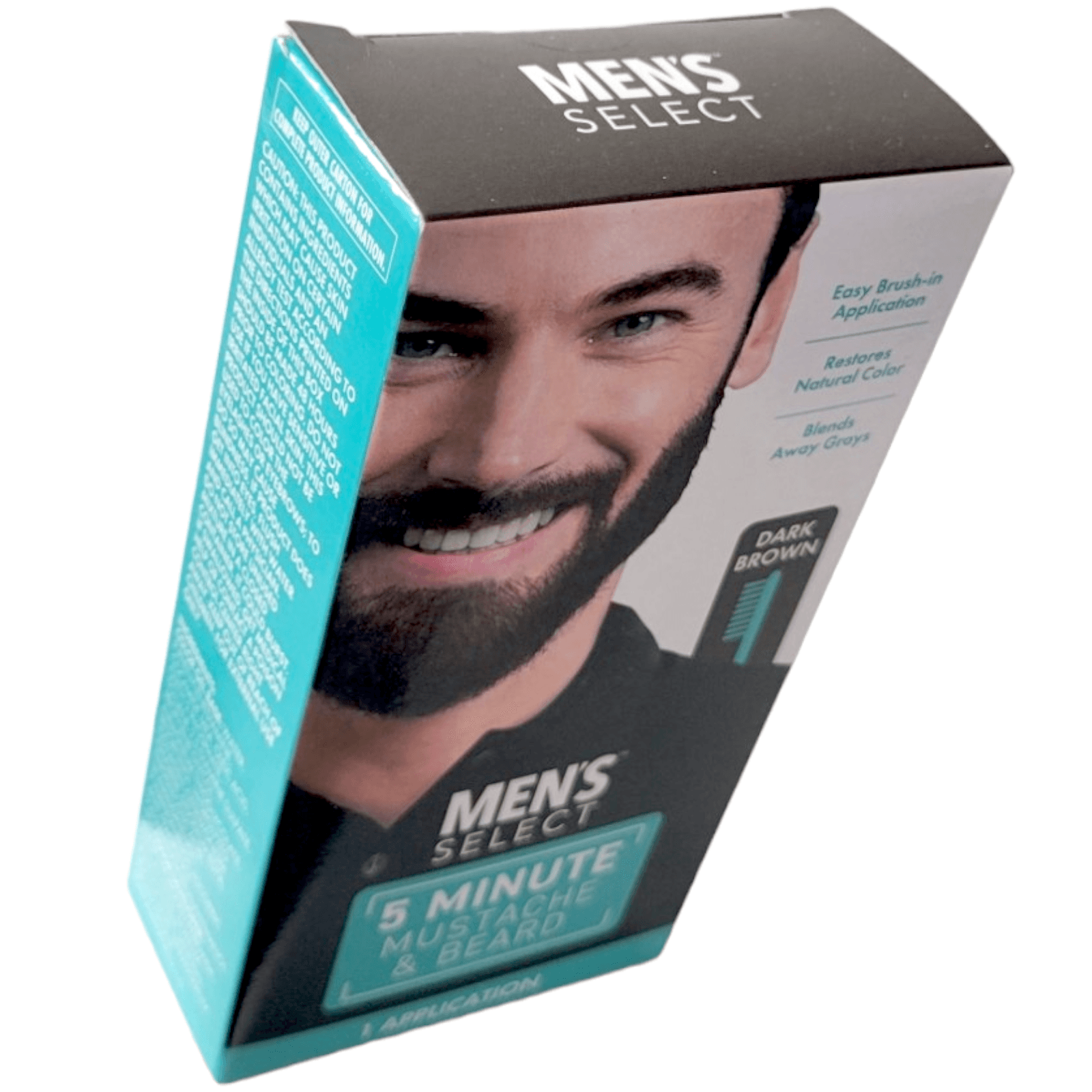 Men's Select Mustache and Beard Hair Color Dye 5 minute Black or Dark Brown - Thumbnail 8