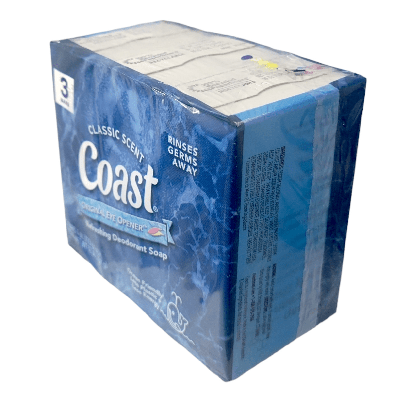 Coast Bath Bars Original Blue 3 Bar Jabón - Thumbnail 2