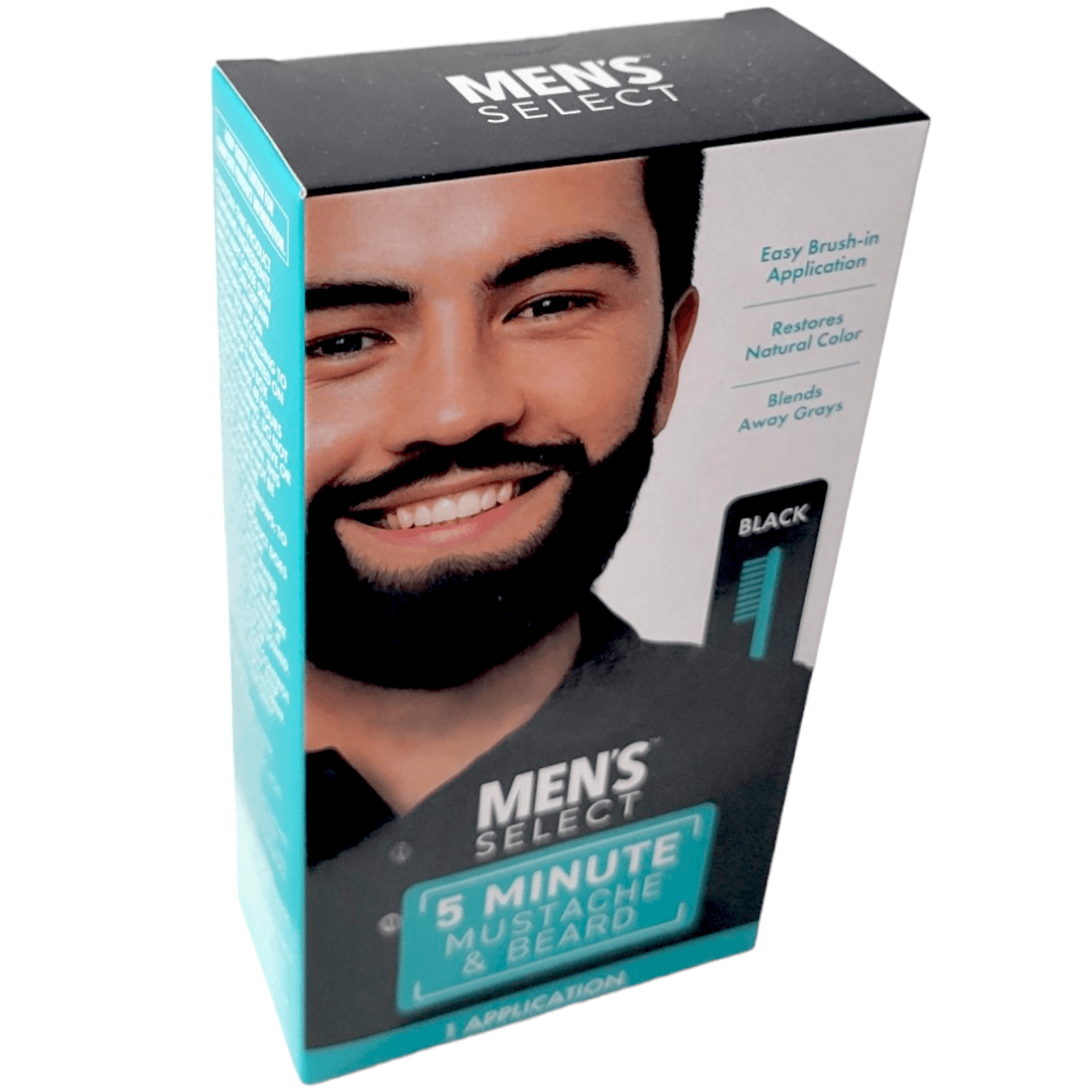 Men's Select Mustache and Beard Hair Color Dye 5 minute Black - Thumbnail 7