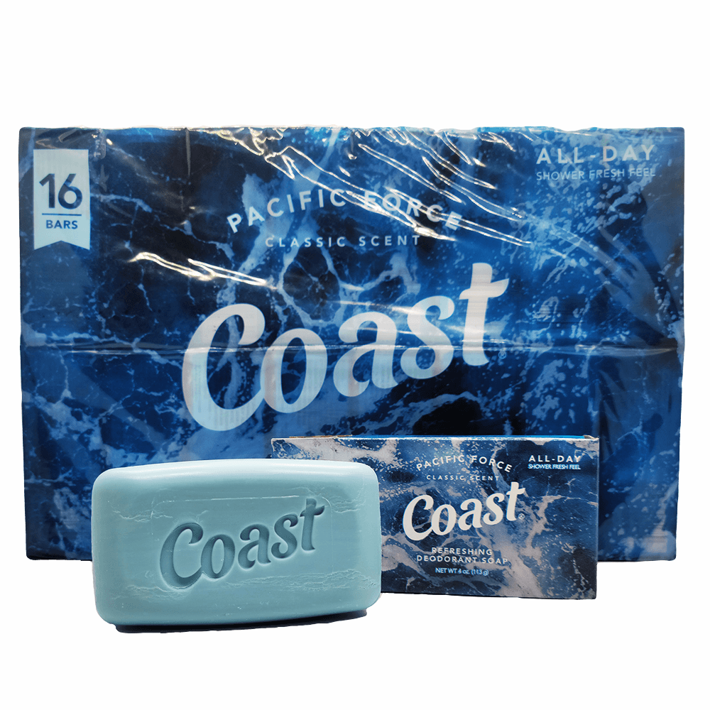 Coast Refreshing Deodorant Soap Bar - 16 Bars - Thick Rich Lather Leaves Your - Thumbnail 4