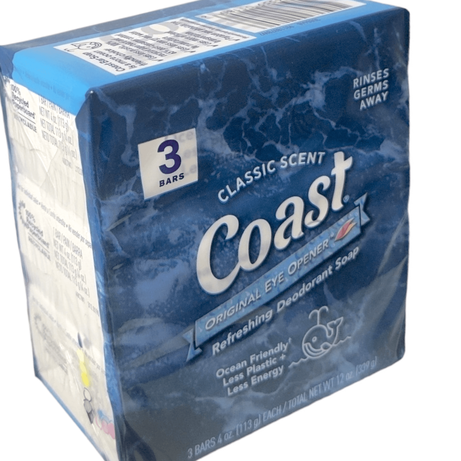 Coast Bath Bars Original Blue 3 Bar Jabón - Thumbnail 3