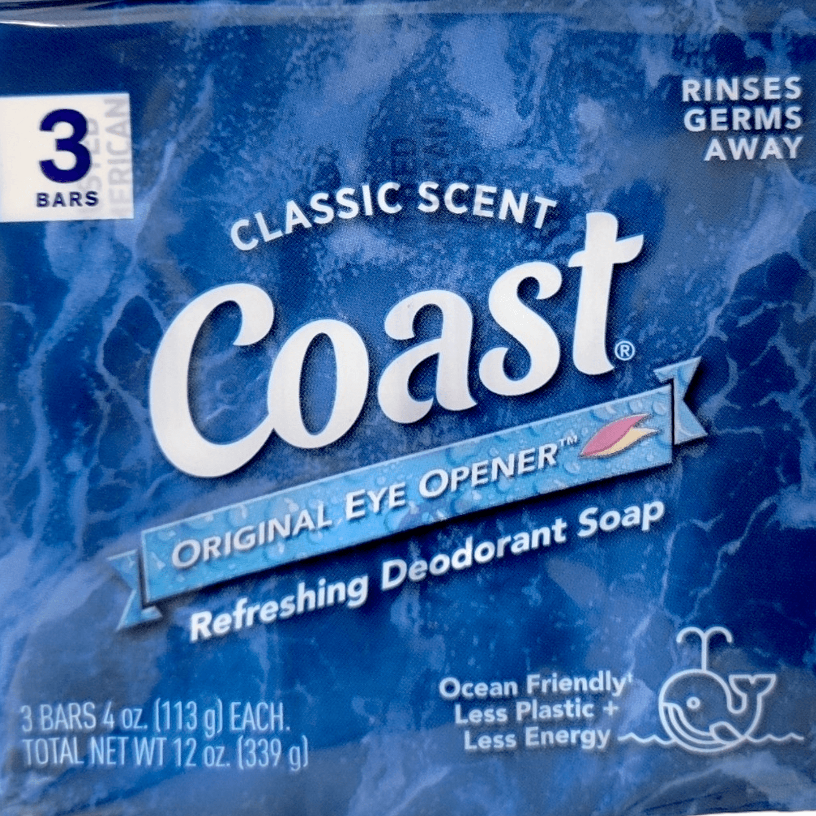 Coast 2 in 1 Refreshing Bath and Hair Gel + 3 Deodorant Soap Bars,All Skin Types - Thumbnail 8