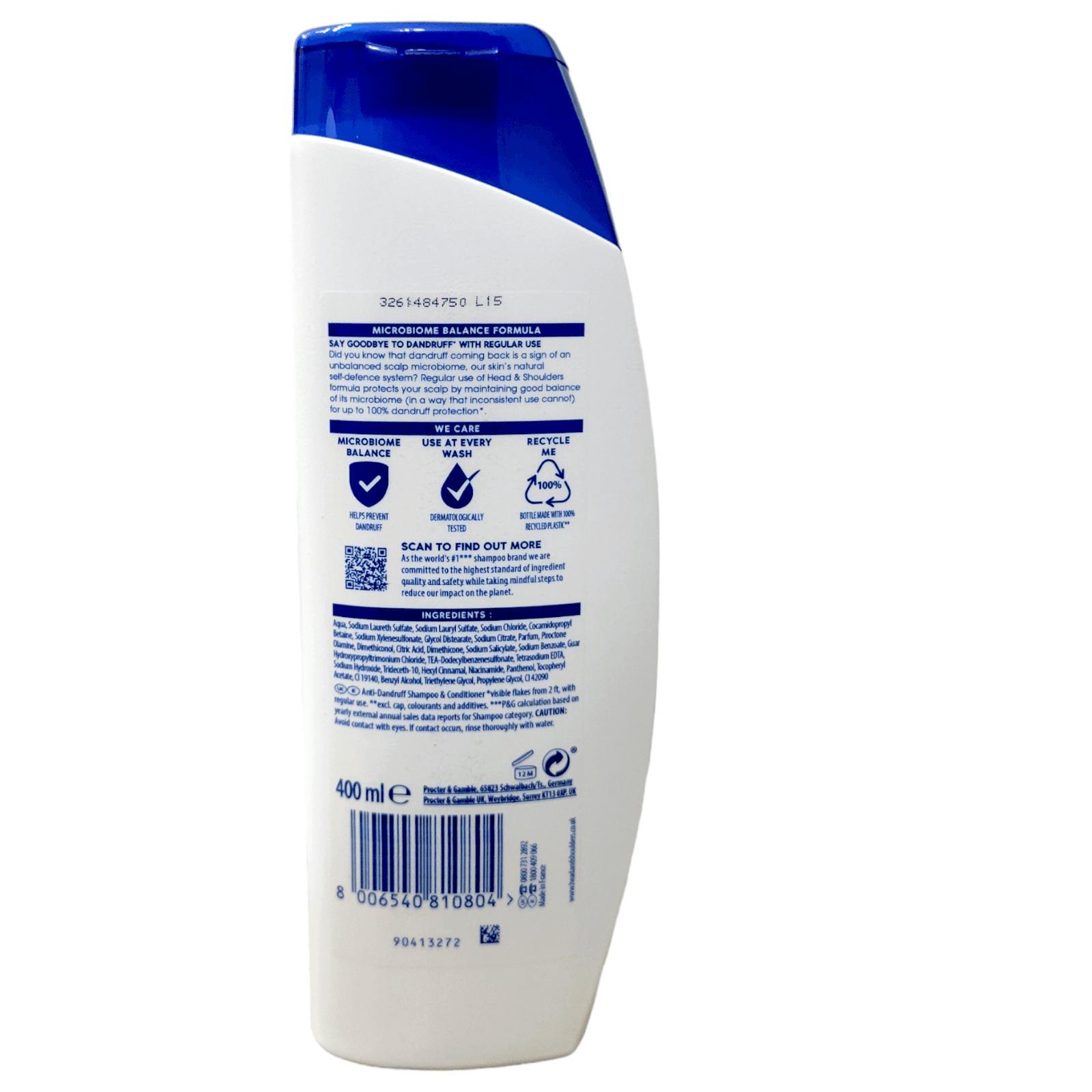 Head & Shoulders 2 in 1: Anti-Dandruff Shampoo and Conditioner with Green Apple - Thumbnail 3