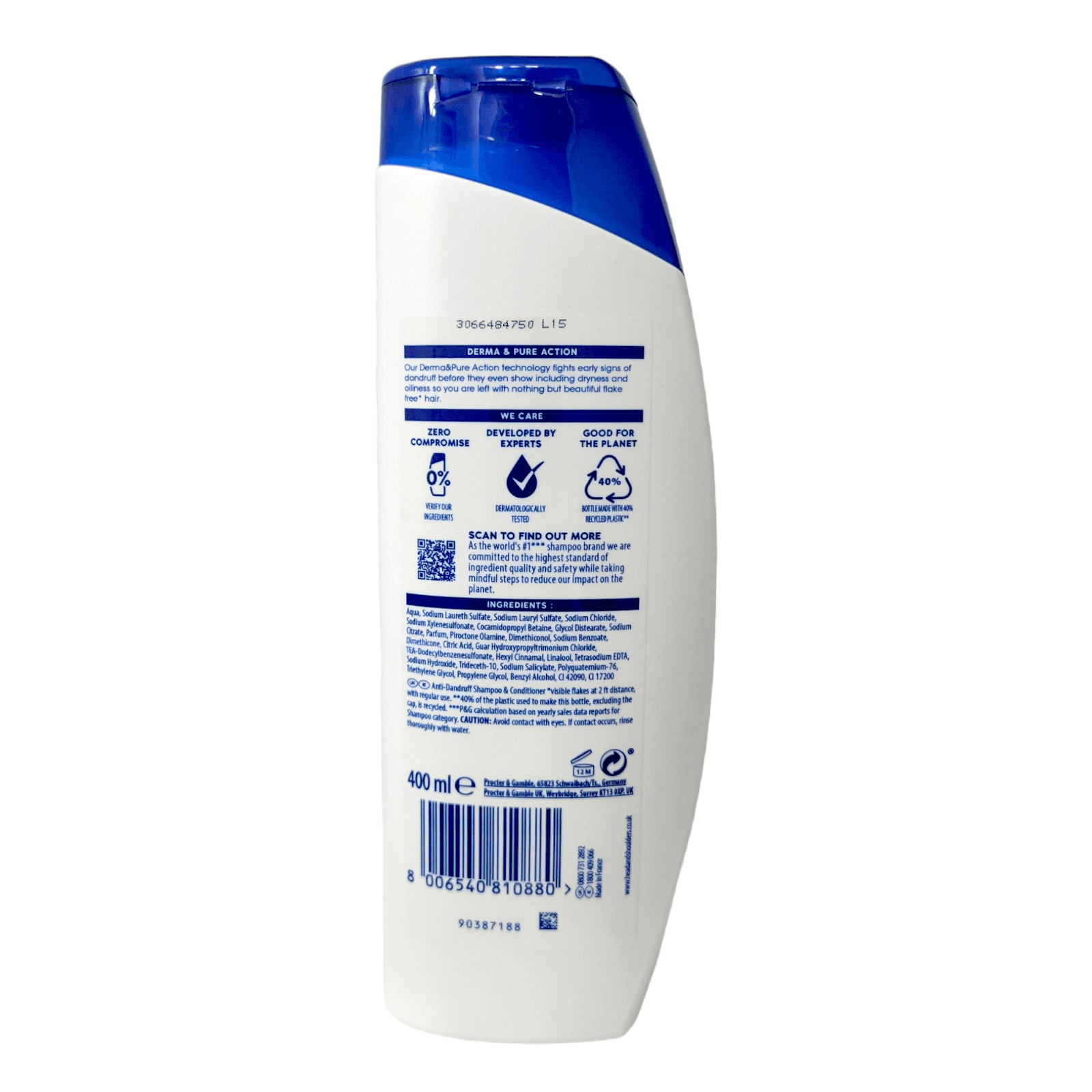 HEAD & SHOULDERS 2in1 Classic Clean 400 ml.Anti-Dandruff Shampoo & Conditioner - Thumbnail 3
