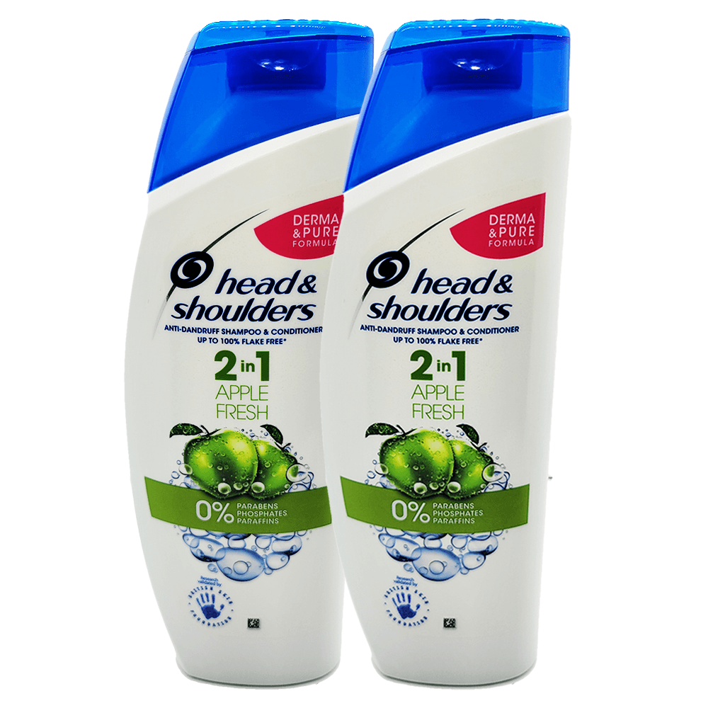 HEALD & SHOULDERS Apple Fresh 500 ml.Anti-Dendruff Shampoo up to 100% Flake Free - Thumbnail 2
