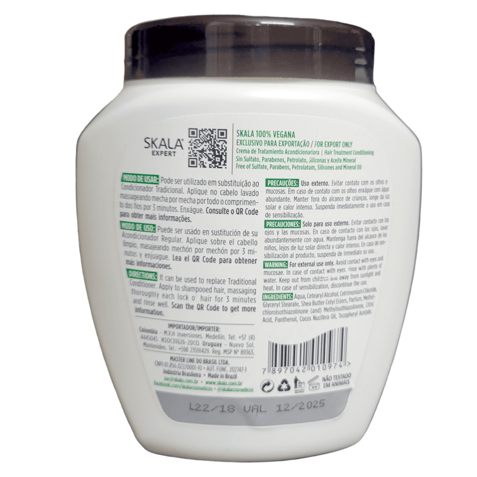 Skala coconut oil treatment hair cream 1kg - Thumbnail 5