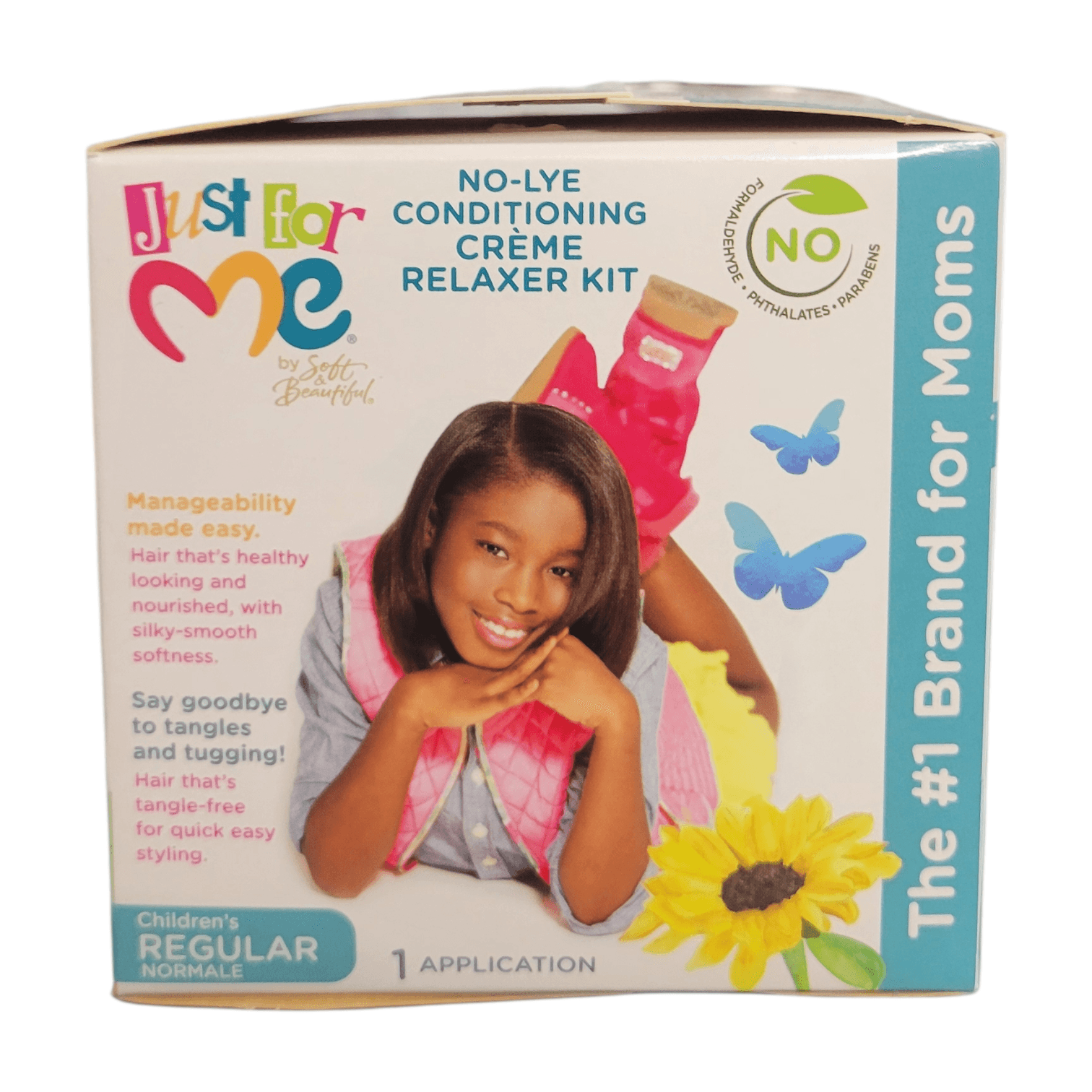 Just For Me No-Lye Conditioning Creme Relaxer Kit No Parabens Phthalates REGULAR - Thumbnail 4