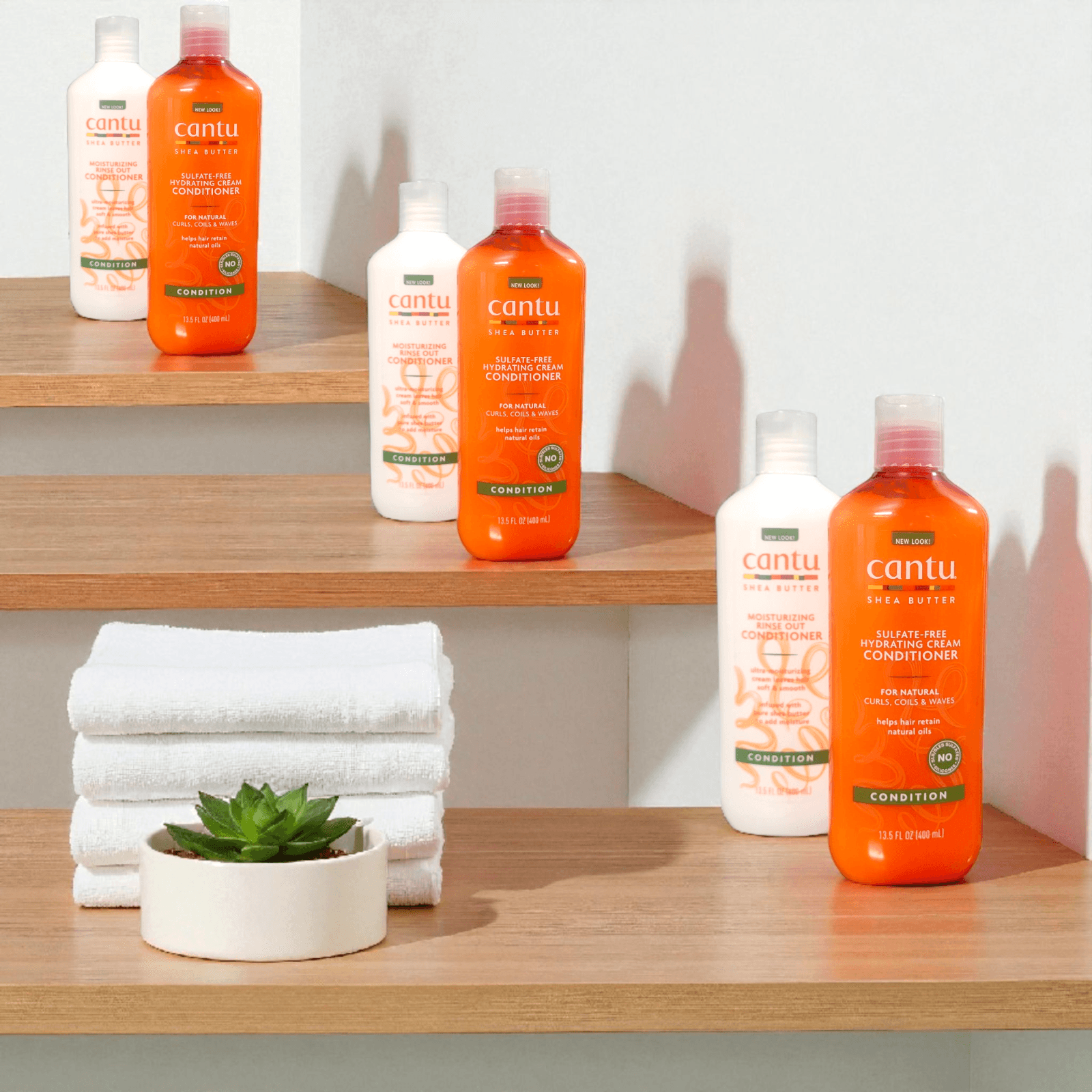 Cantu Hydrating Cream Conditioner with Shea Butter for Natural Hair, 13.5 fl oz - Thumbnail 5