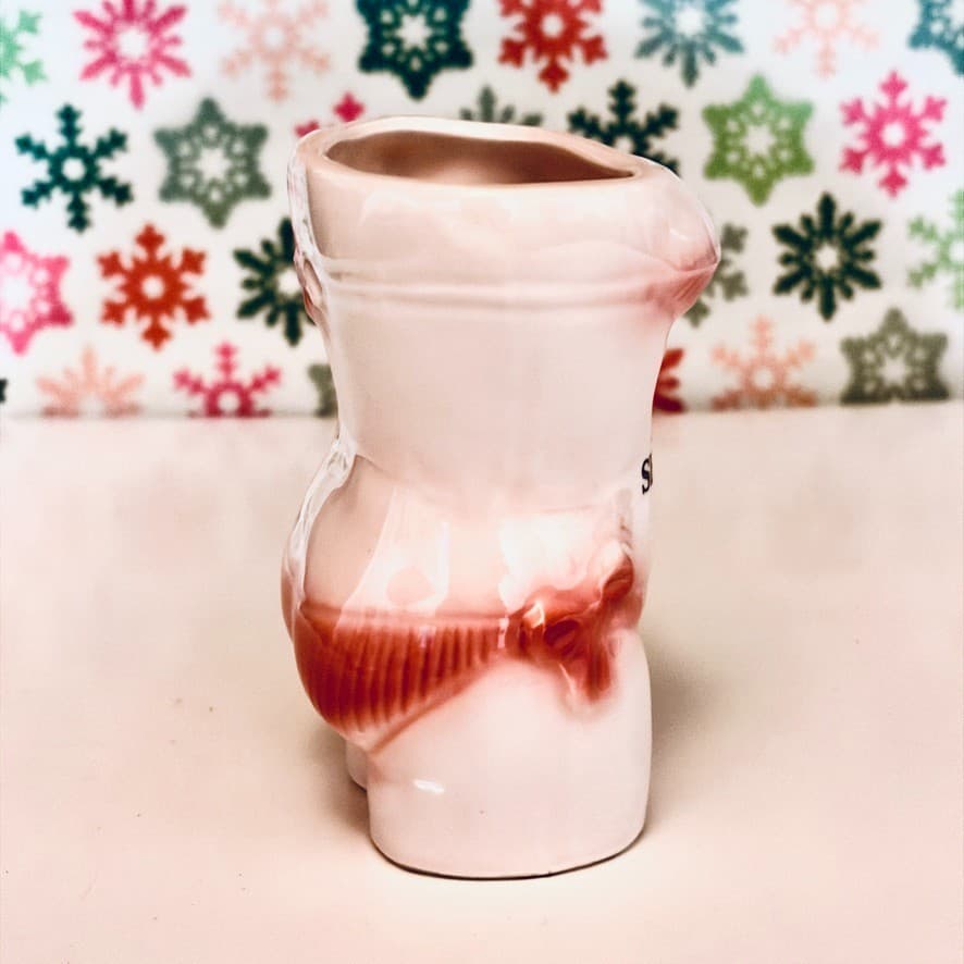 Vintage Rebel Shot Glass Ceramic Bikini Torso Mug Made in Japan - Thumbnail 4