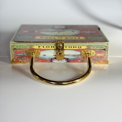Vintage "Rosa De Santos" Flor el Todo Cigar Box Purse - Thumbnail 5