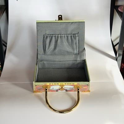 Vintage "Rosa De Santos" Flor el Todo Cigar Box Purse - Thumbnail 6