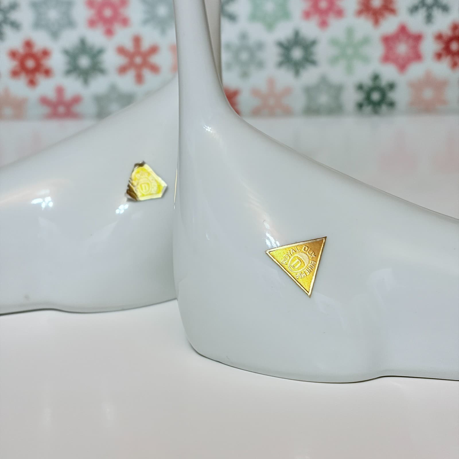 Antique Royal Dux Bohemia Siamese Cat Pair | Art Deco Porcelain | c.1920s - Thumbnail 8