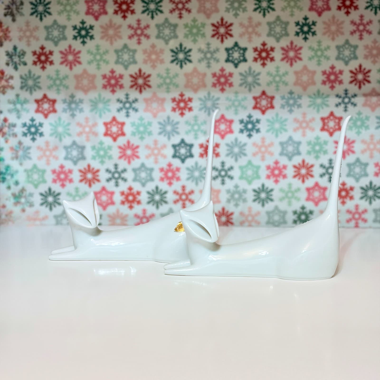 Antique Royal Dux Bohemia Siamese Cat Pair | Art Deco Porcelain | c.1920s - Image 1