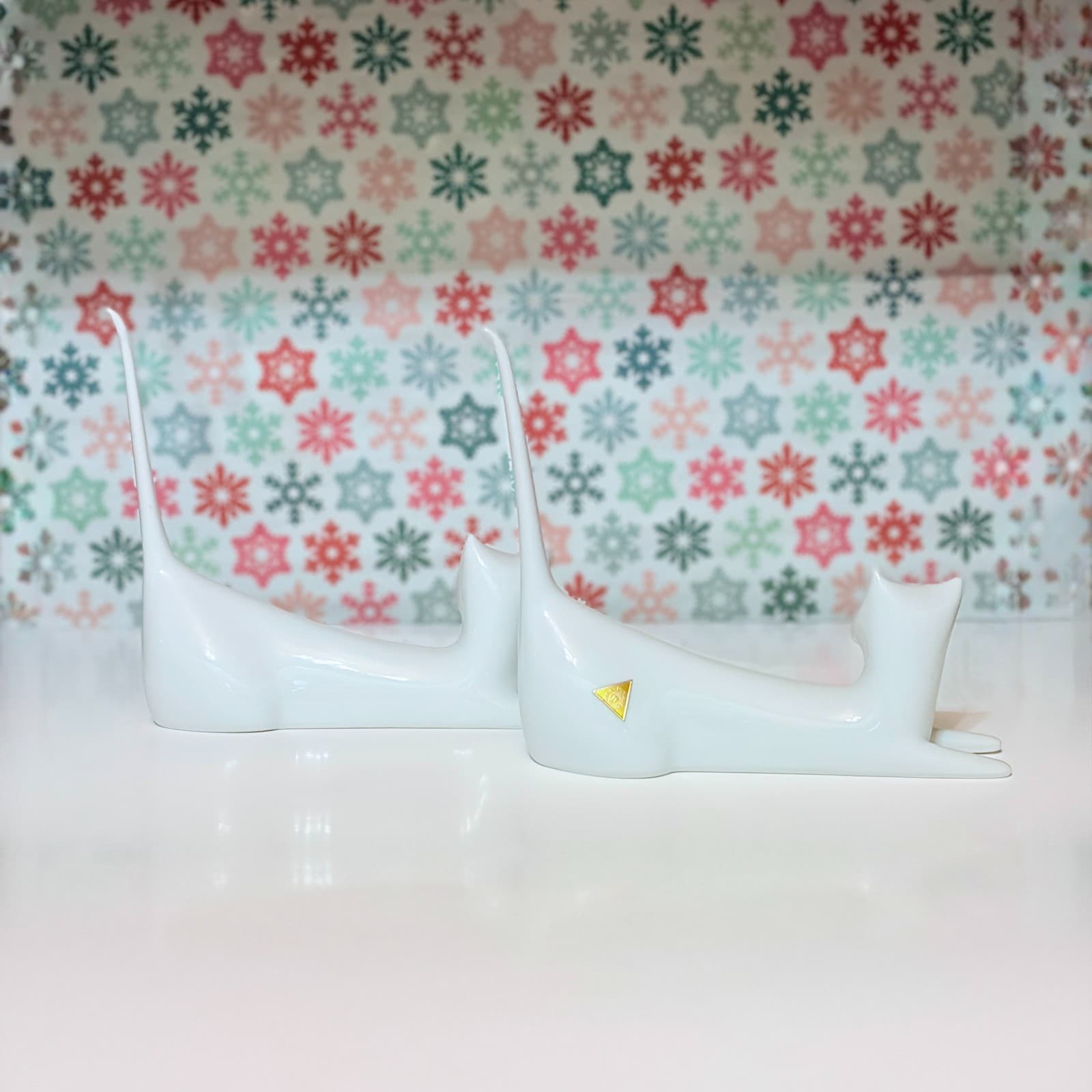 Antique Royal Dux Bohemia Siamese Cat Pair | Art Deco Porcelain | c.1920s - Thumbnail 3