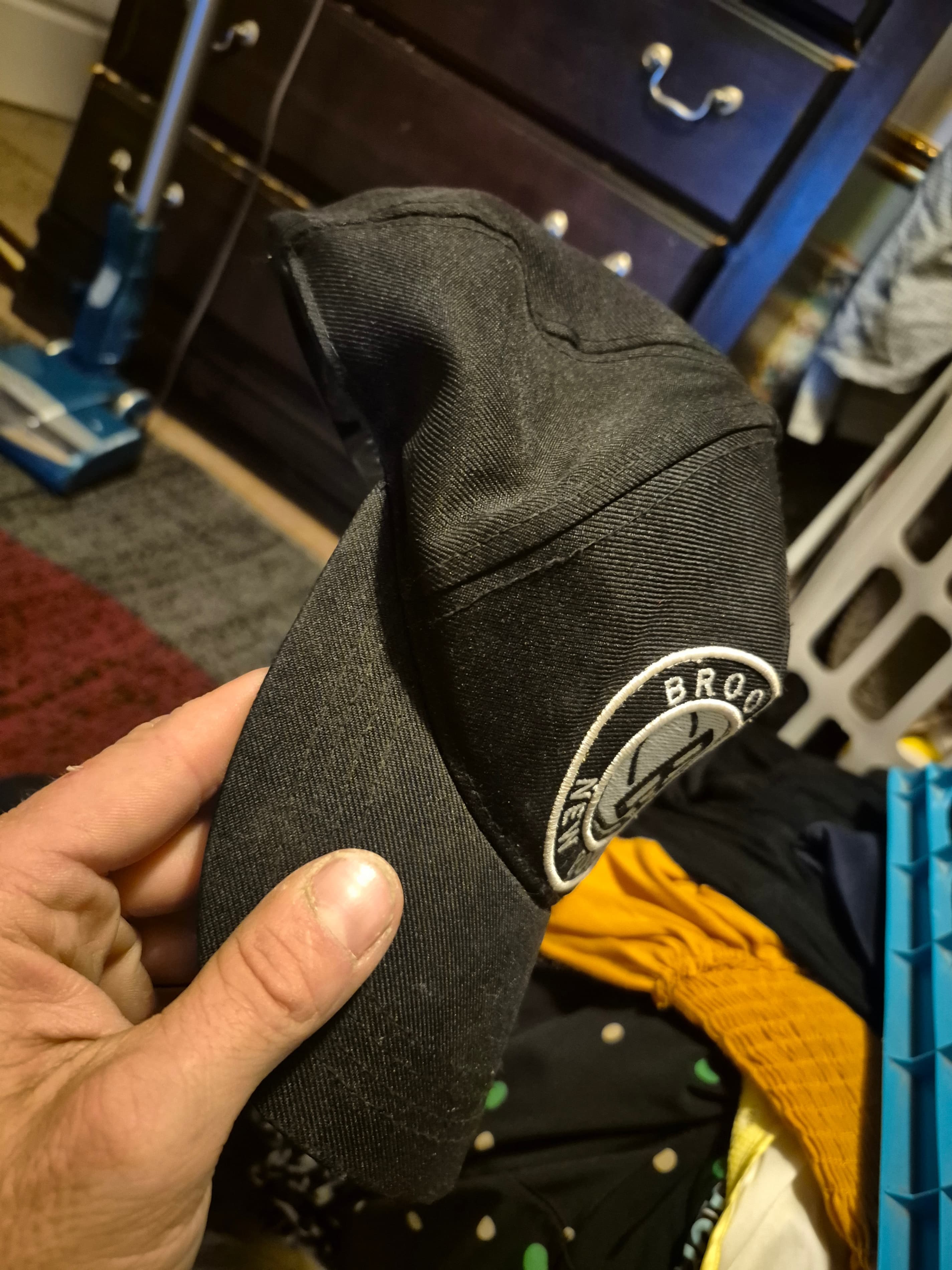 Nike Brooklyn Nets Baseball Cap with Embroidered Logo - Thumbnail 2