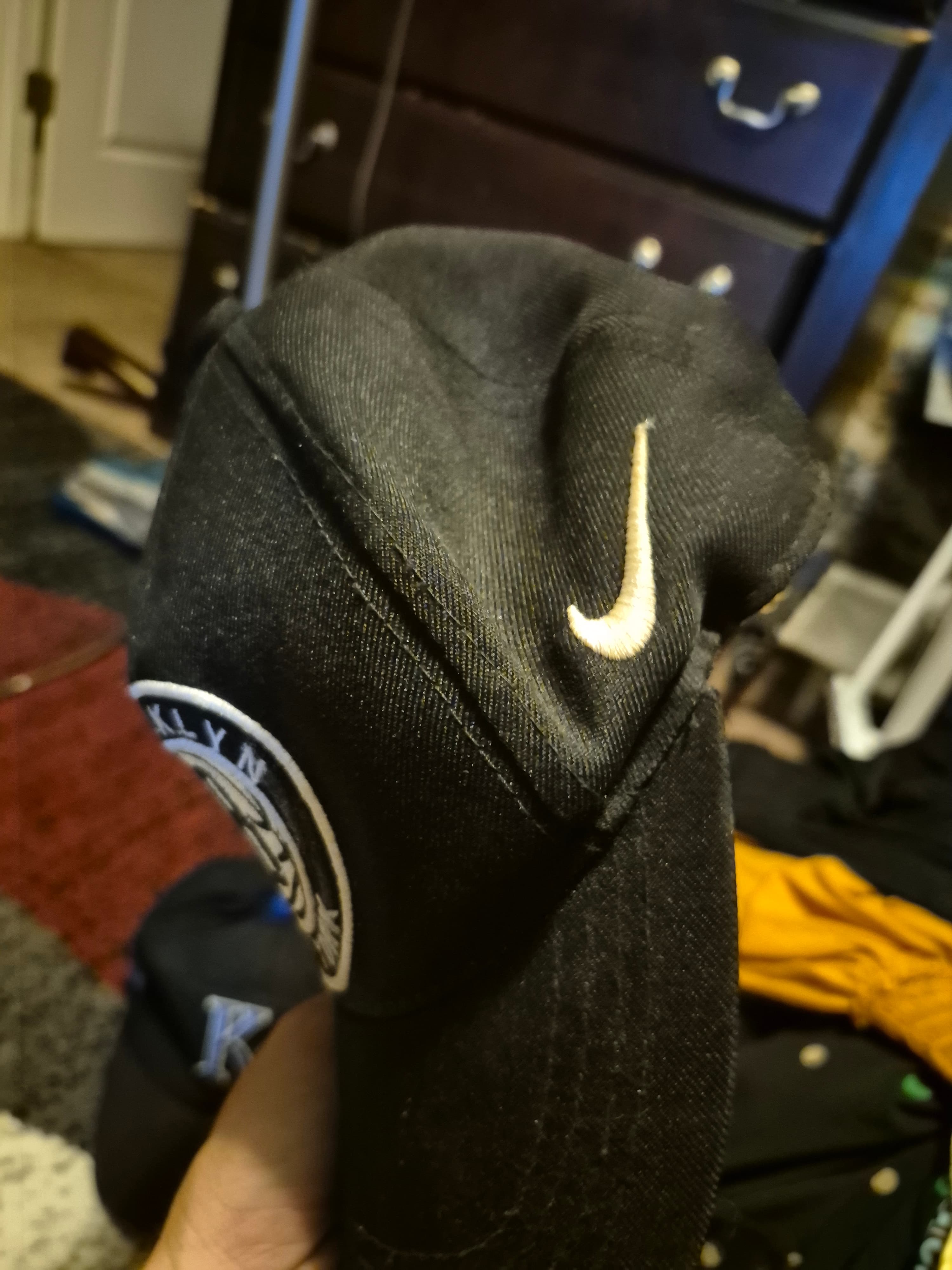 Nike Brooklyn Nets Baseball Cap with Embroidered Logo - Thumbnail 3