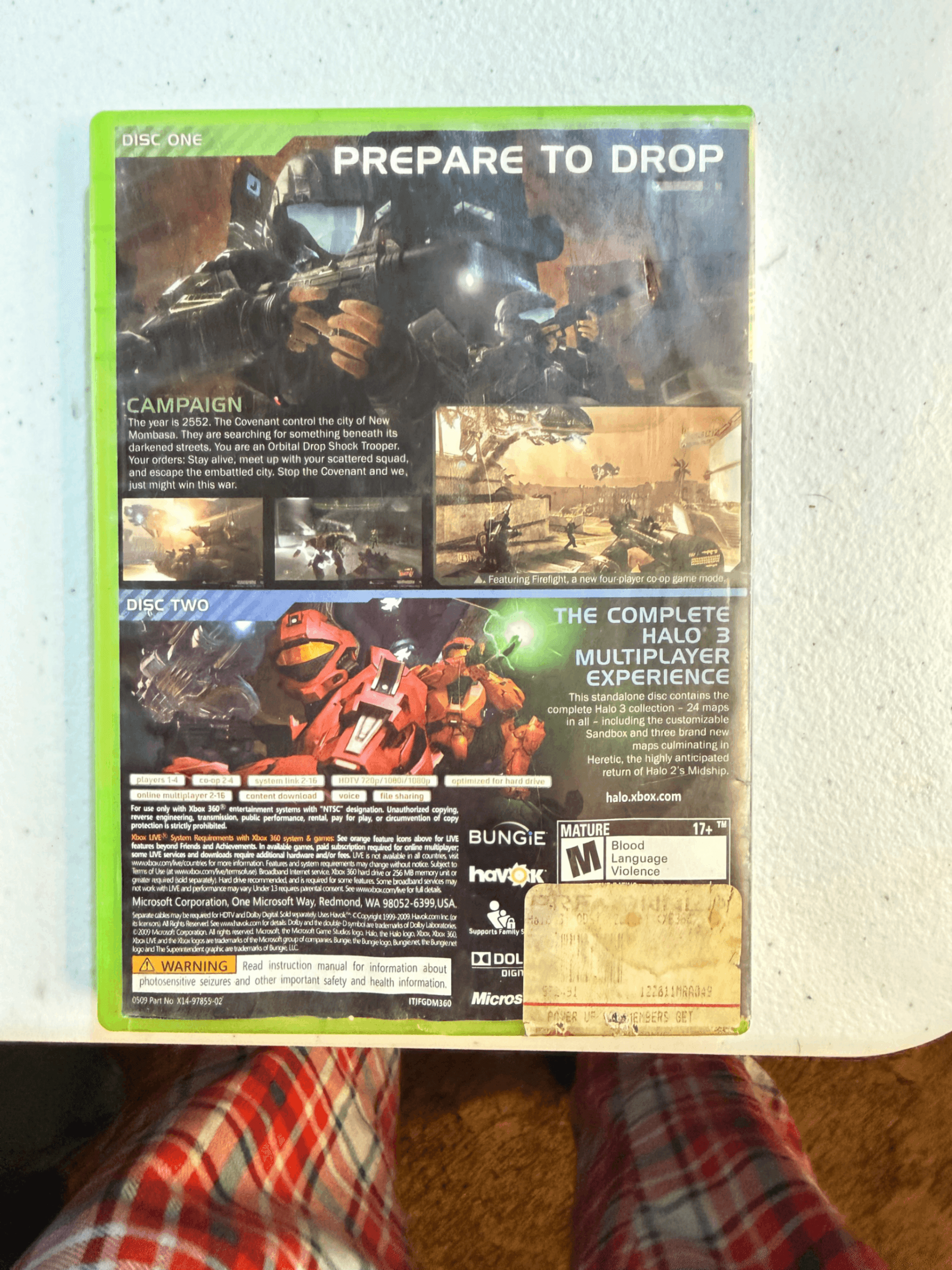 Halo 3: ODST Xbox 360 Game - Bungie - Xbox Live Compatible Disc 1 ONLY - Thumbnail 2