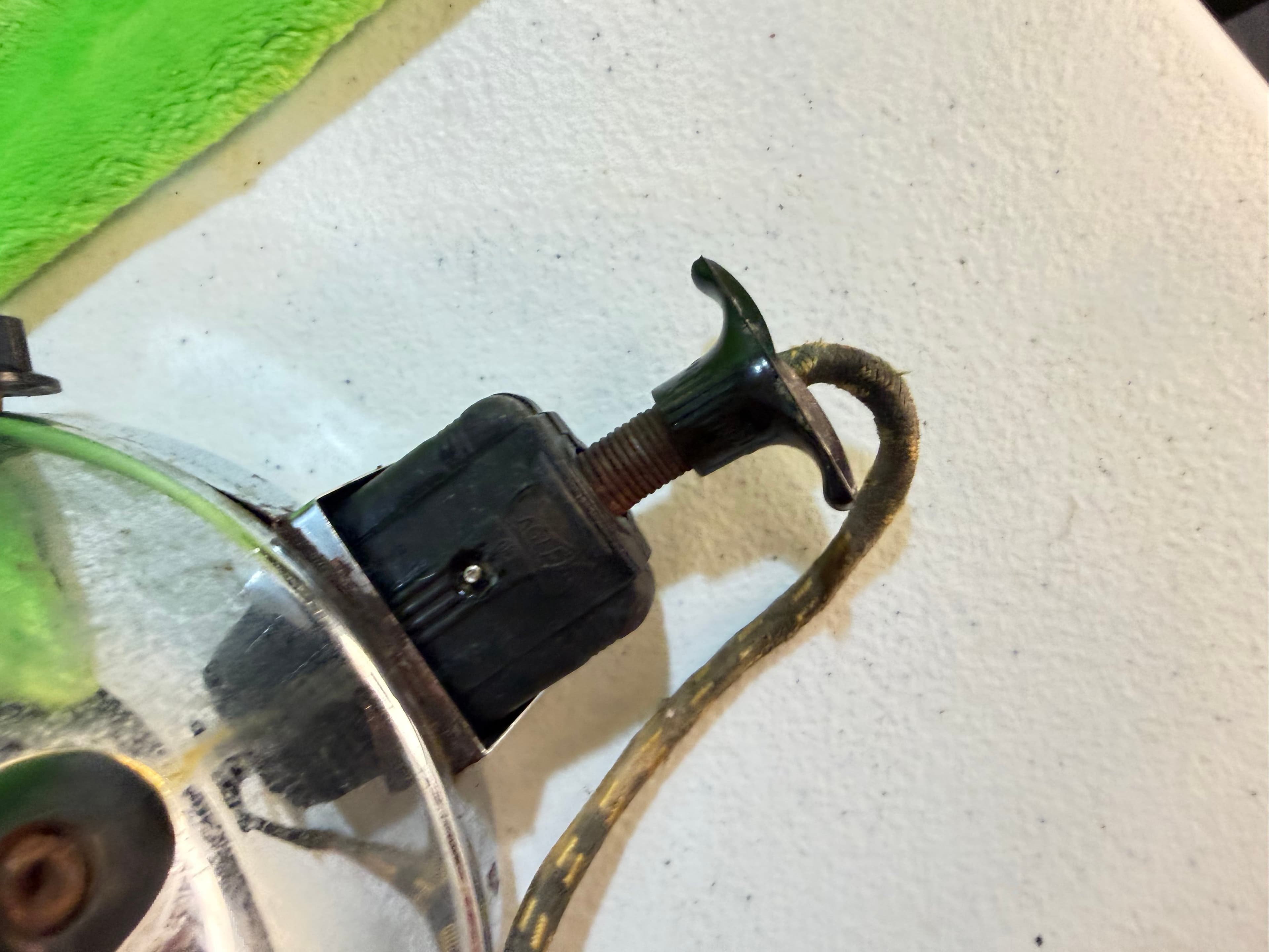 Vintage Bersted Art Deco Chrome Electric Tea Kettle Cloth Cord Bakelite MCM 1940 - Thumbnail 3