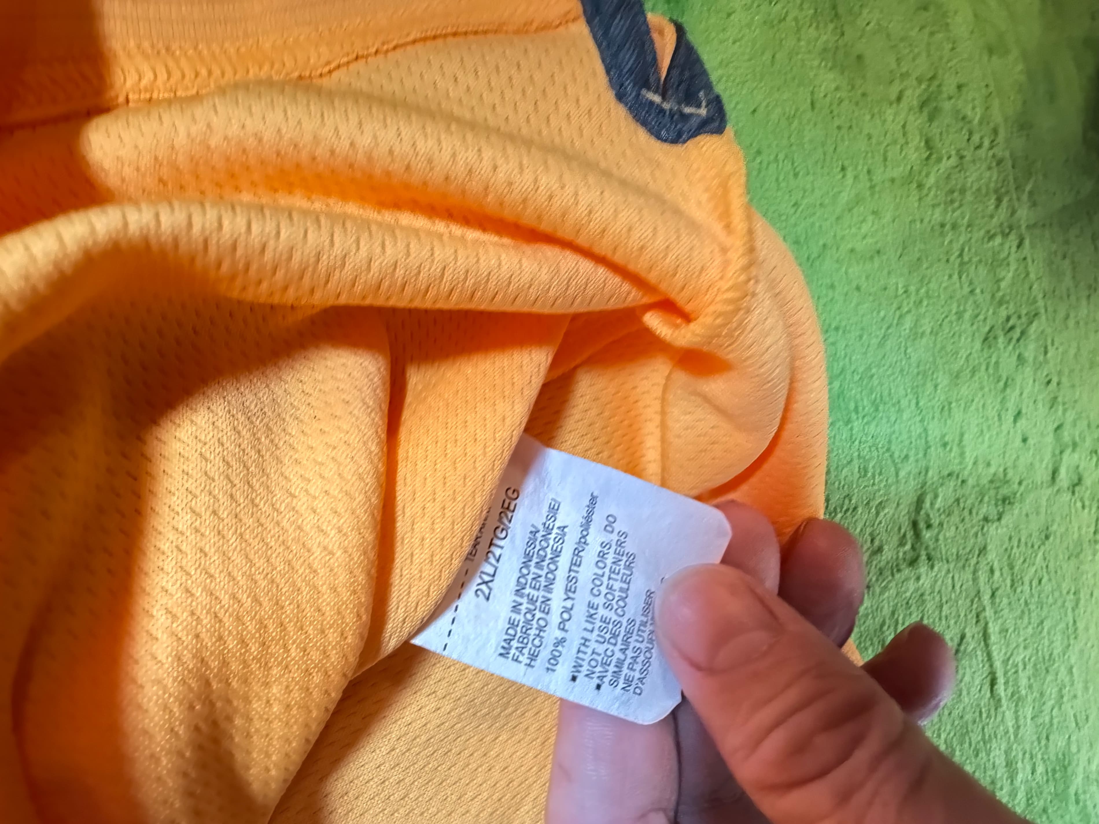 Under Armour Orange Polo Shirt Size 2XL - Thumbnail 4