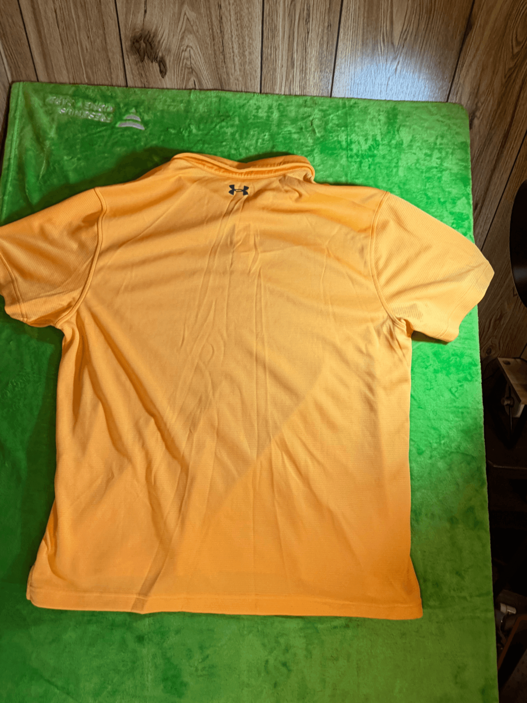 Under Armour Orange Polo Shirt Size 2XL - Thumbnail 2