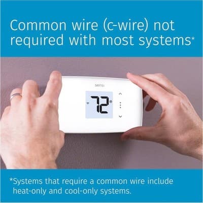 Sensi Lite Smart Thermostat, Programmable, WiFi, Easy DIY, Works With Alexa - Thumbnail 4