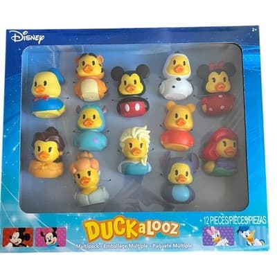 Disney Duckalooz New Rubber Duckie Jeep Duck Set of 12 - Image 1