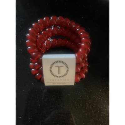 Teleties Large hair ties Scarlet Red Set Of 3 - Image 1