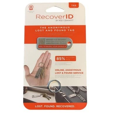 KeySmart RecoverID - Anonymous Lost and Found Tag via QR Code | Ships Free - Image 1