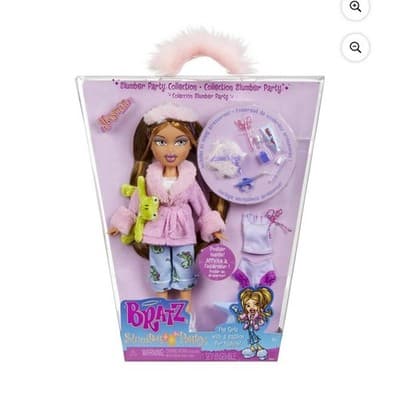 Slumber Party Yasmin Fashion Doll with 2 Sets of Pajamas, Plush, and Accessories - Image 1