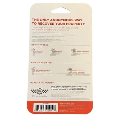 KeySmart RecoverID - Anonymous Lost and Found Tag via QR Code | Ships Free - Thumbnail 2