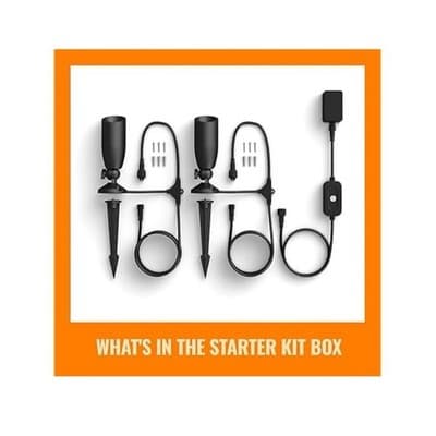 WiZ Smart Outdoor Connected LED Color Changing Spotlight 2 Pack, Low voltage - Thumbnail 2