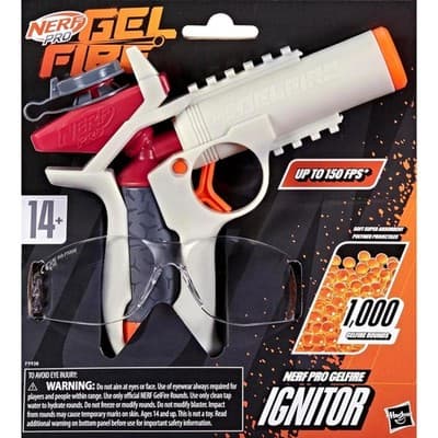 Nerf Pro Gelfire Ignitor Blaster, with 1000 Gelfire Rounds and Eyewear - Image 1