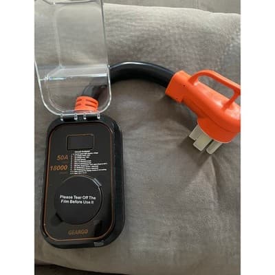 RV Surge Protector 50 Amp 18000J Smart LED Digital Voltage Monitor Waterproof - Thumbnail 4