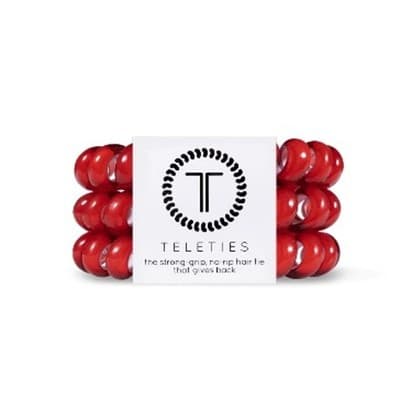 Teleties Scarlet Red Large Hair Ties - Image 1