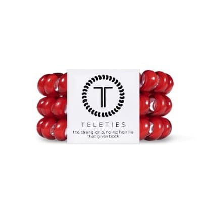 Teleties Scarlet Red Small Hair Ties - Image 1