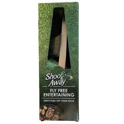 Shoo Fly Away Bug Fan Repeller Fly Fan Spinner Holographic blades Outdoor BBQ - Thumbnail 2