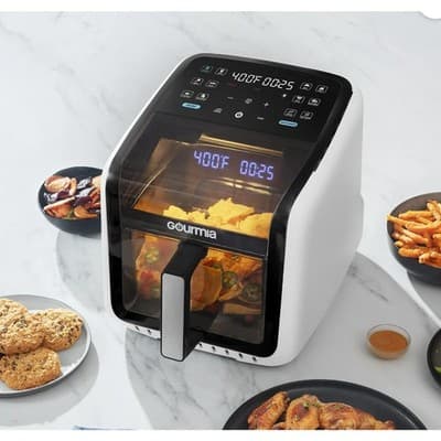 Gourmia Panorama 7-QT Digital Air Fryer w/ Panoramic View, Holographic Display - Thumbnail 3