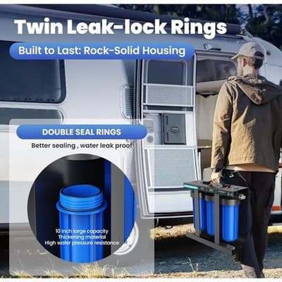 RV Water Filter System, 5-Stage RV Water Filtration System for Campers - Thumbnail 4