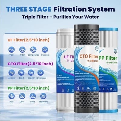 RV Water Filter System, 5-Stage RV Water Filtration System for Campers - Thumbnail 2