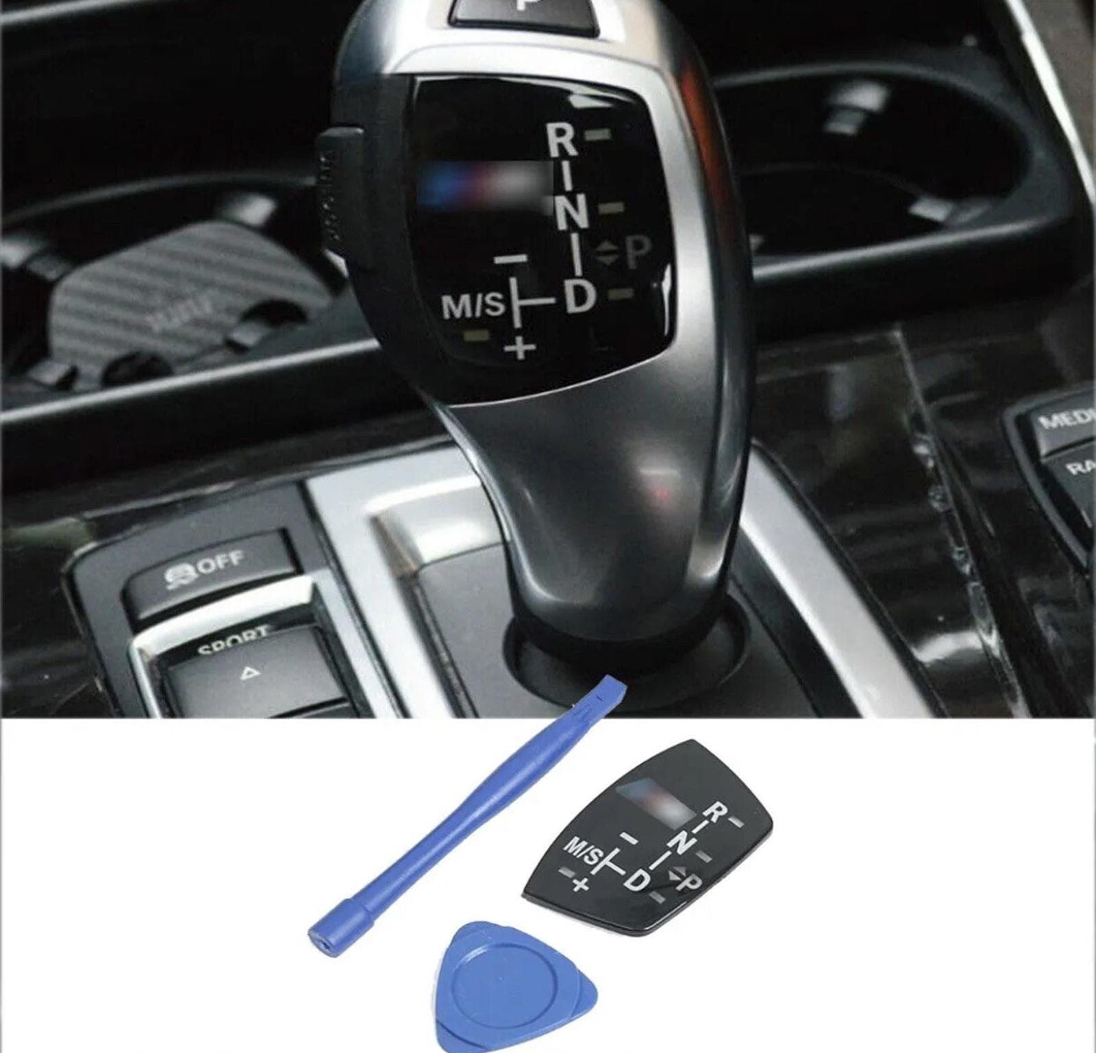 Gear Shift Knob Panel Sticker for BMW 3/4/5/6/7 Series F Chassis X3 X4 X5 X6 /M - Image 1