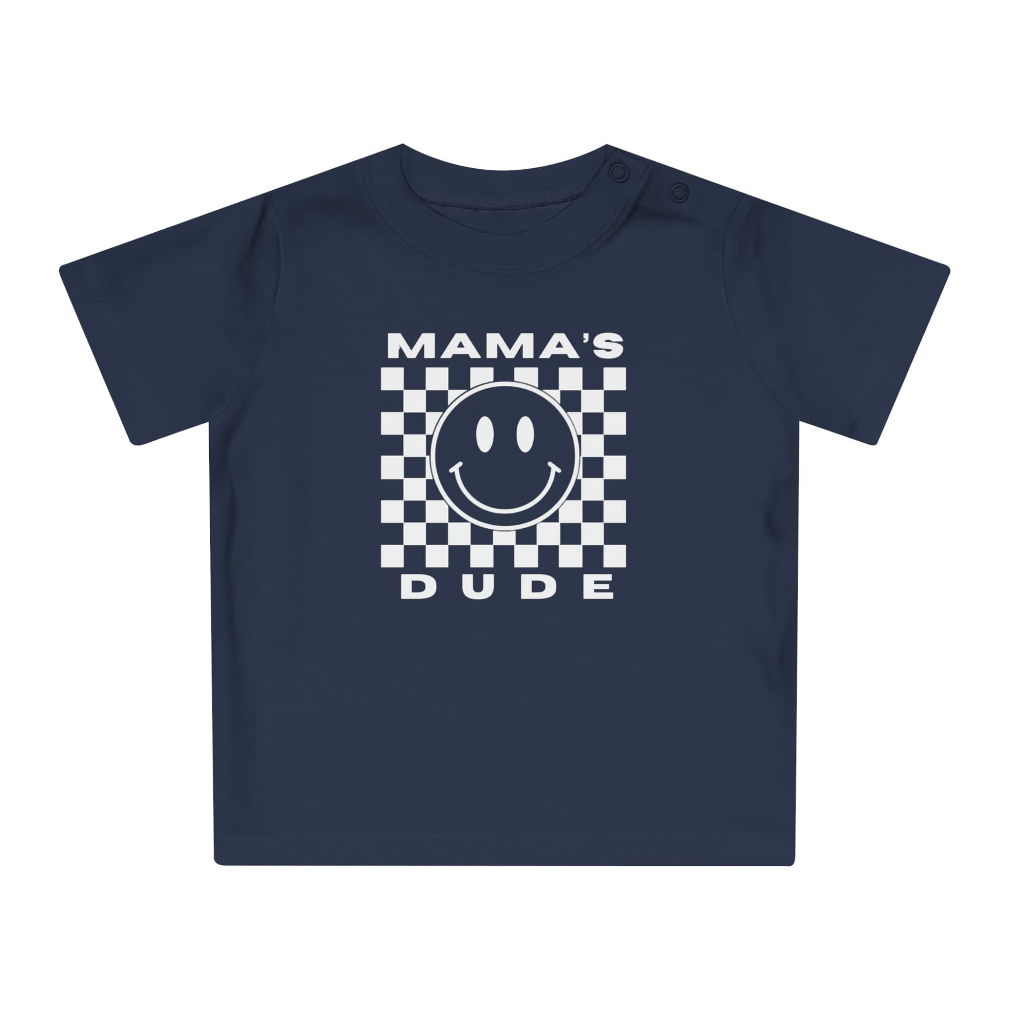MAMAs DUDE White Background Baby Infant T-Shirt NB-24M - Thumbnail 4