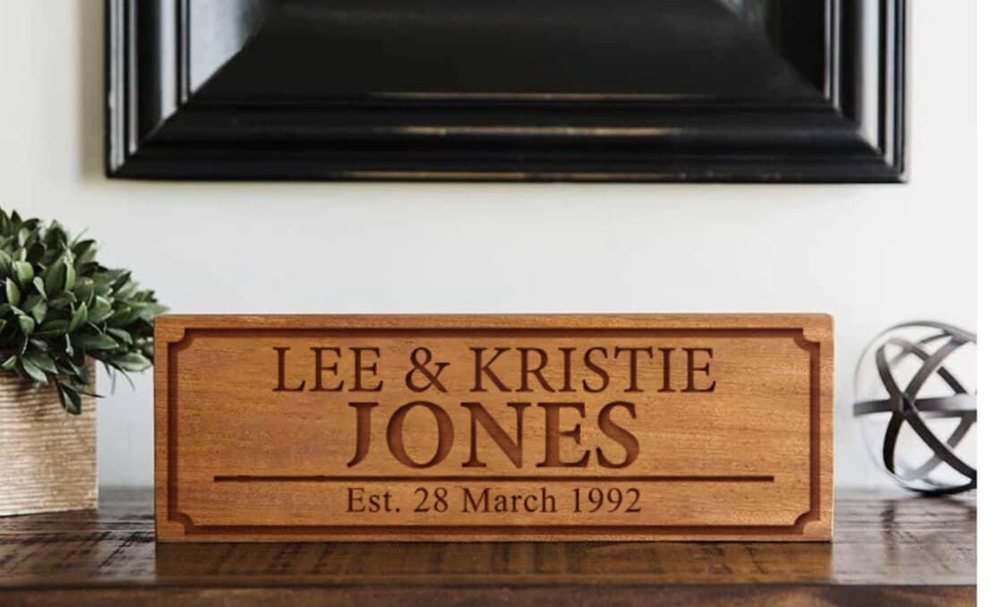 Personalized House Signs 5x15 - Image 1