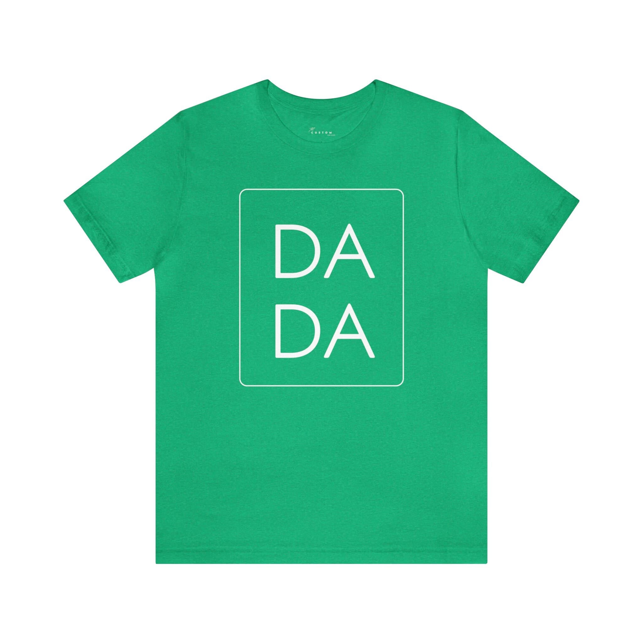 DADA Unisex Jersey Short Sleeve Tee, White Font - Thumbnail 8