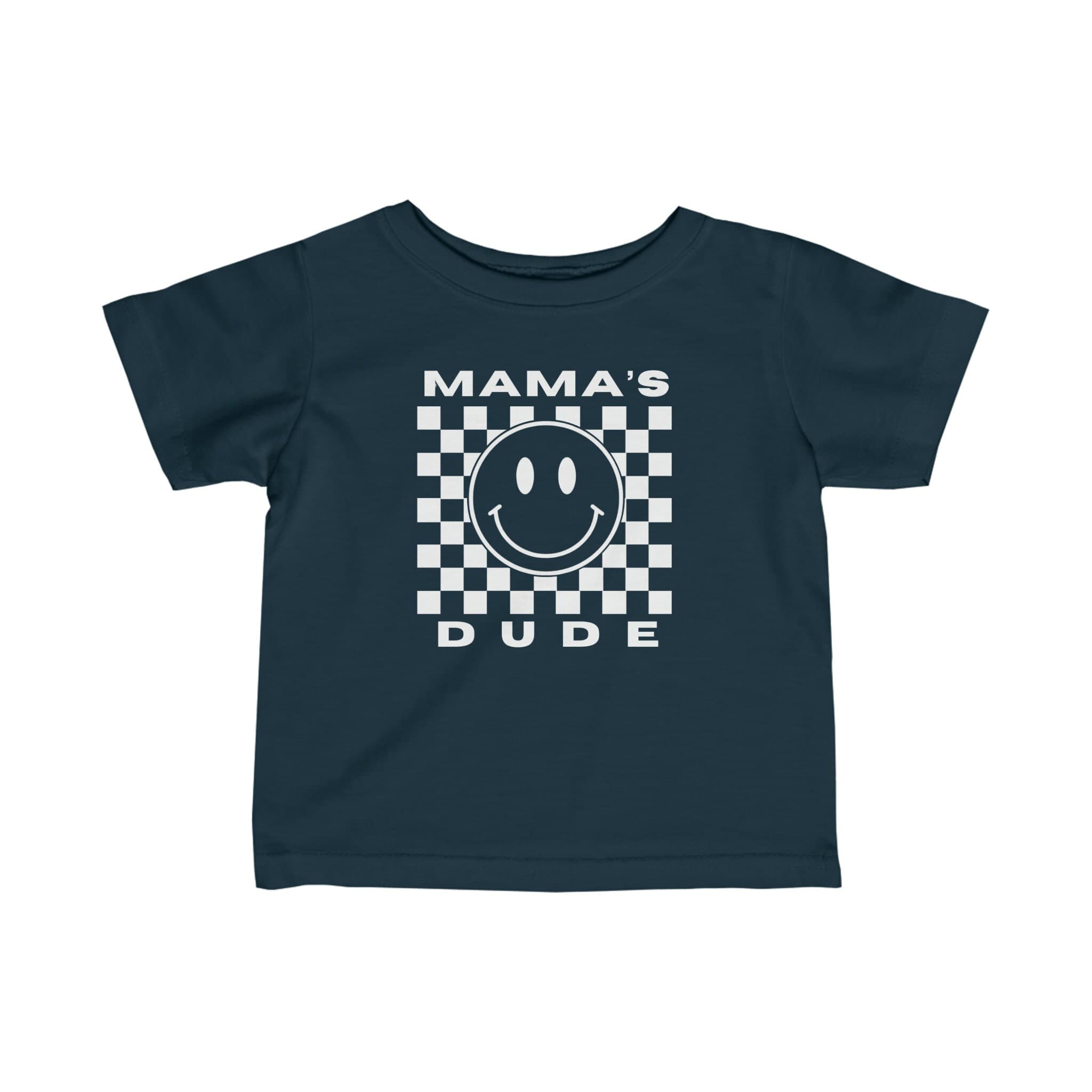Infant MAMAs DUDE White Design Fine Jersey Tee - Thumbnail 6
