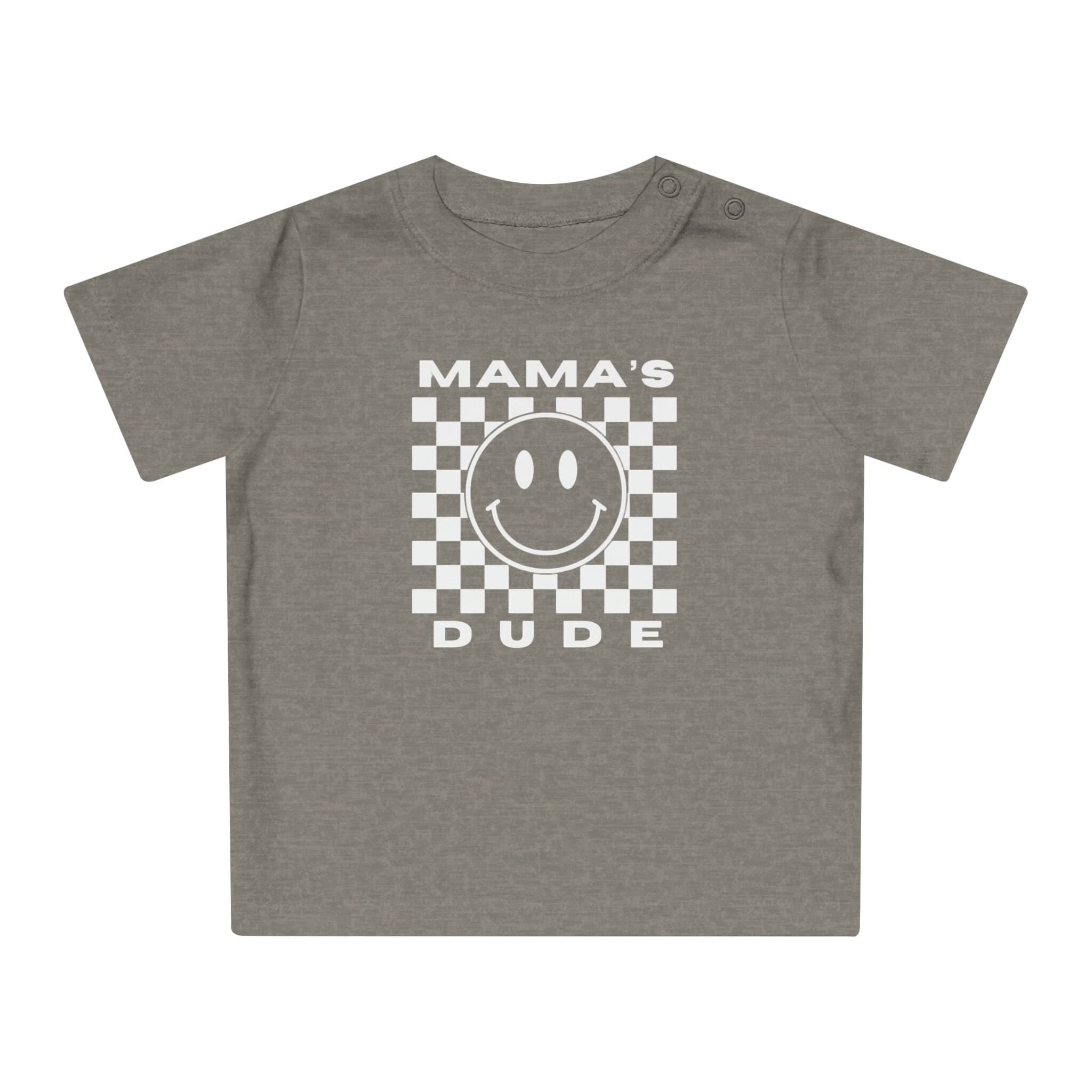 MAMAs DUDE White Background Baby Infant T-Shirt NB-24M - Image 1